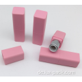 Mini Lippenstiftrohr leerem Röhrchen quadratischer rosa Röhre